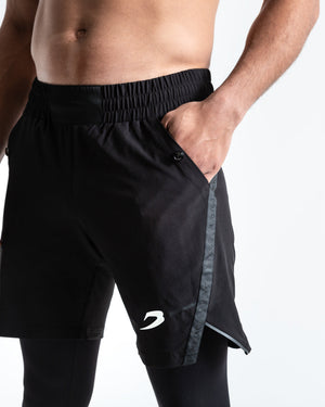 Pep Shorts (2-In-1 Training Tights) - Black
