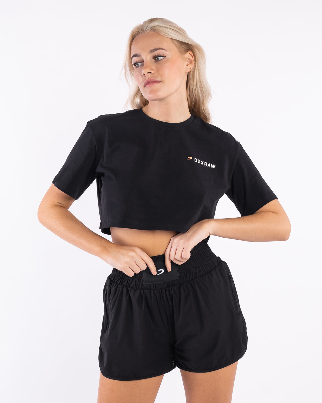 We Don't Play Boxing Crop T-Shirt - Black