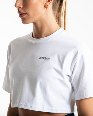Cropped BOXRAW T-Shirt - White