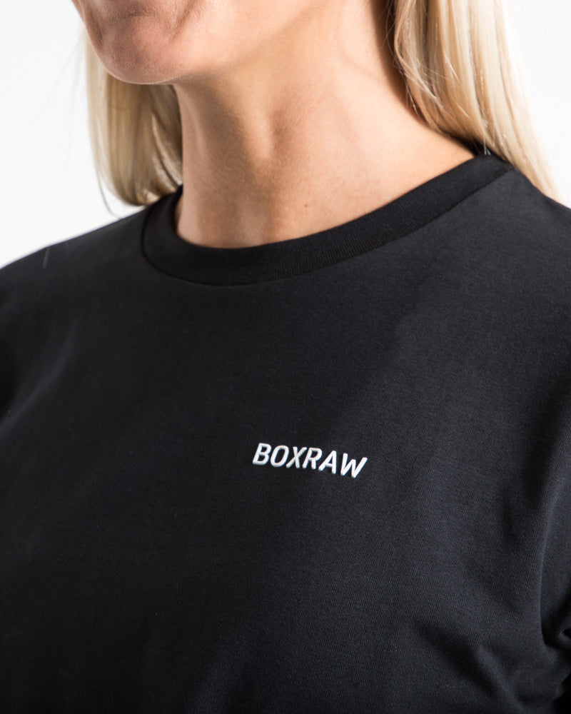 Cropped BOXRAW T-Shirt - Black