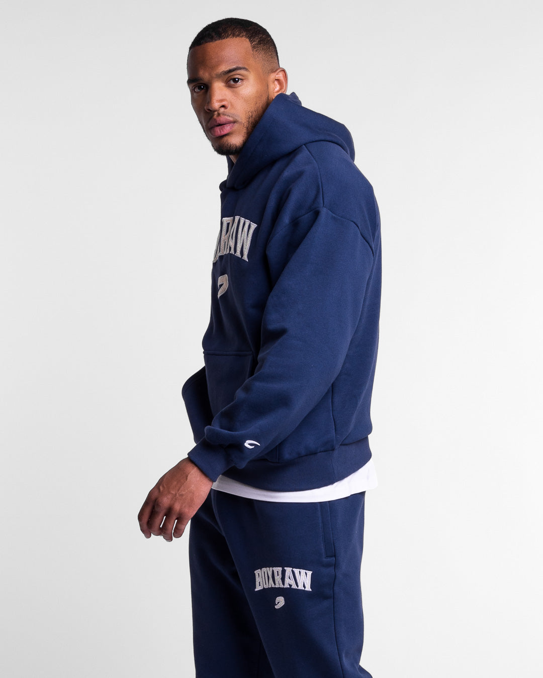 boxraw hoodie セットアップ ミッドナイトネイビー East Street Hoodie - Midnight Blue | BOXRAW