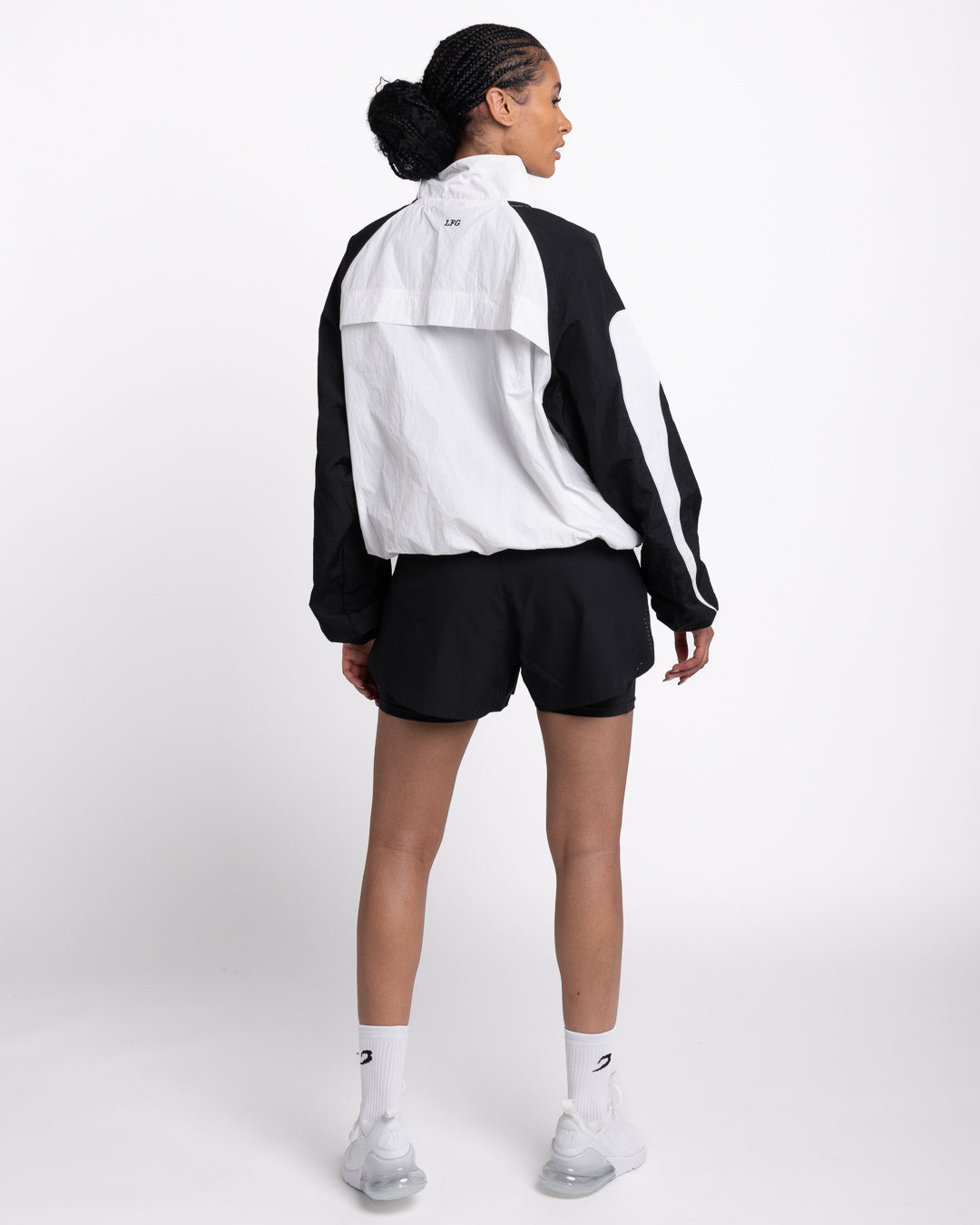 Womens Tunero Track Jacket - White/Black | BOXRAW