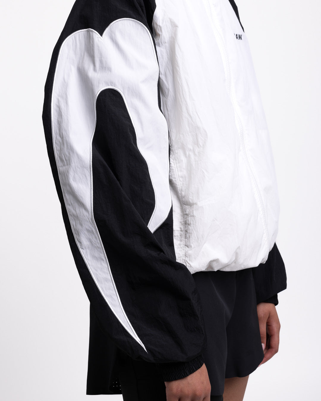 Womens Tunero Track Jacket - White/Black | BOXRAW