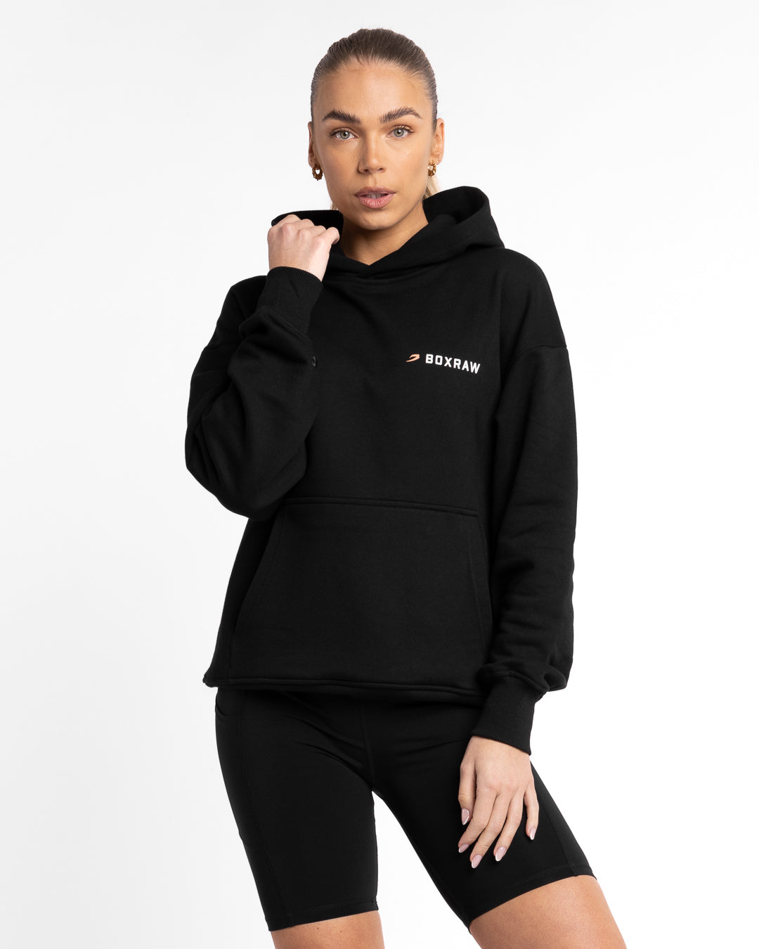 Women's We Don't Play Boxing Oversized Hoodie - Black | BOXRAW