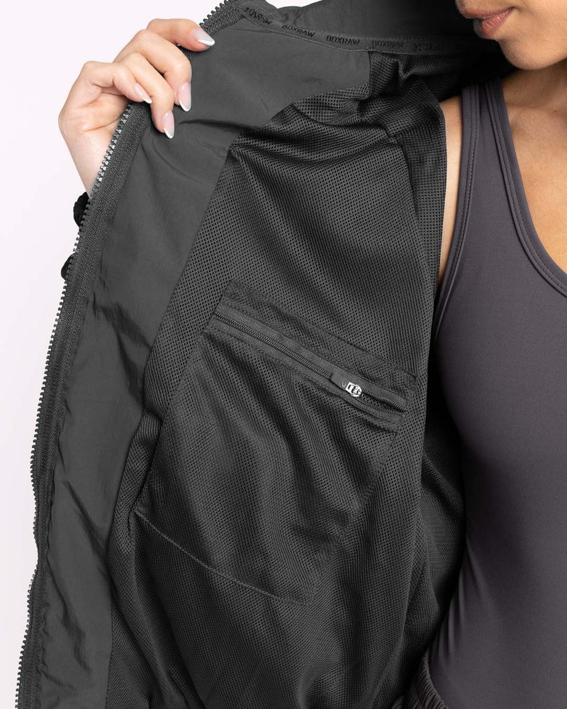 Creed III x BOXRAW Walker Track Jacket - Black/Charcoal