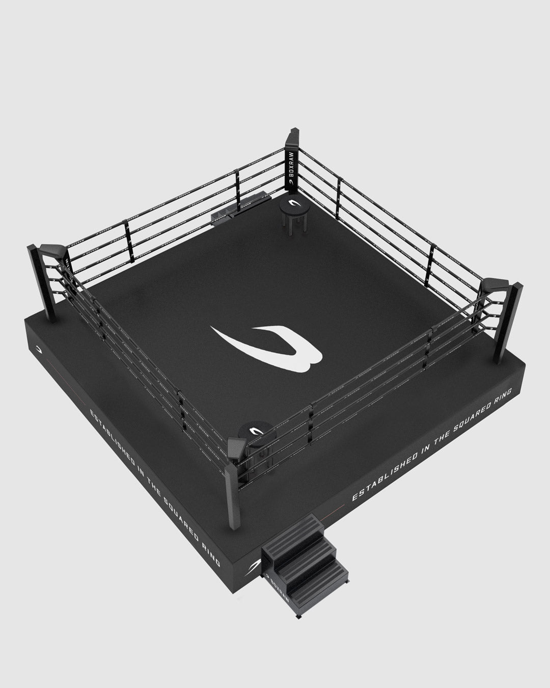 BOXRAW 90cm Competition Boxing Ring - Black/Classic