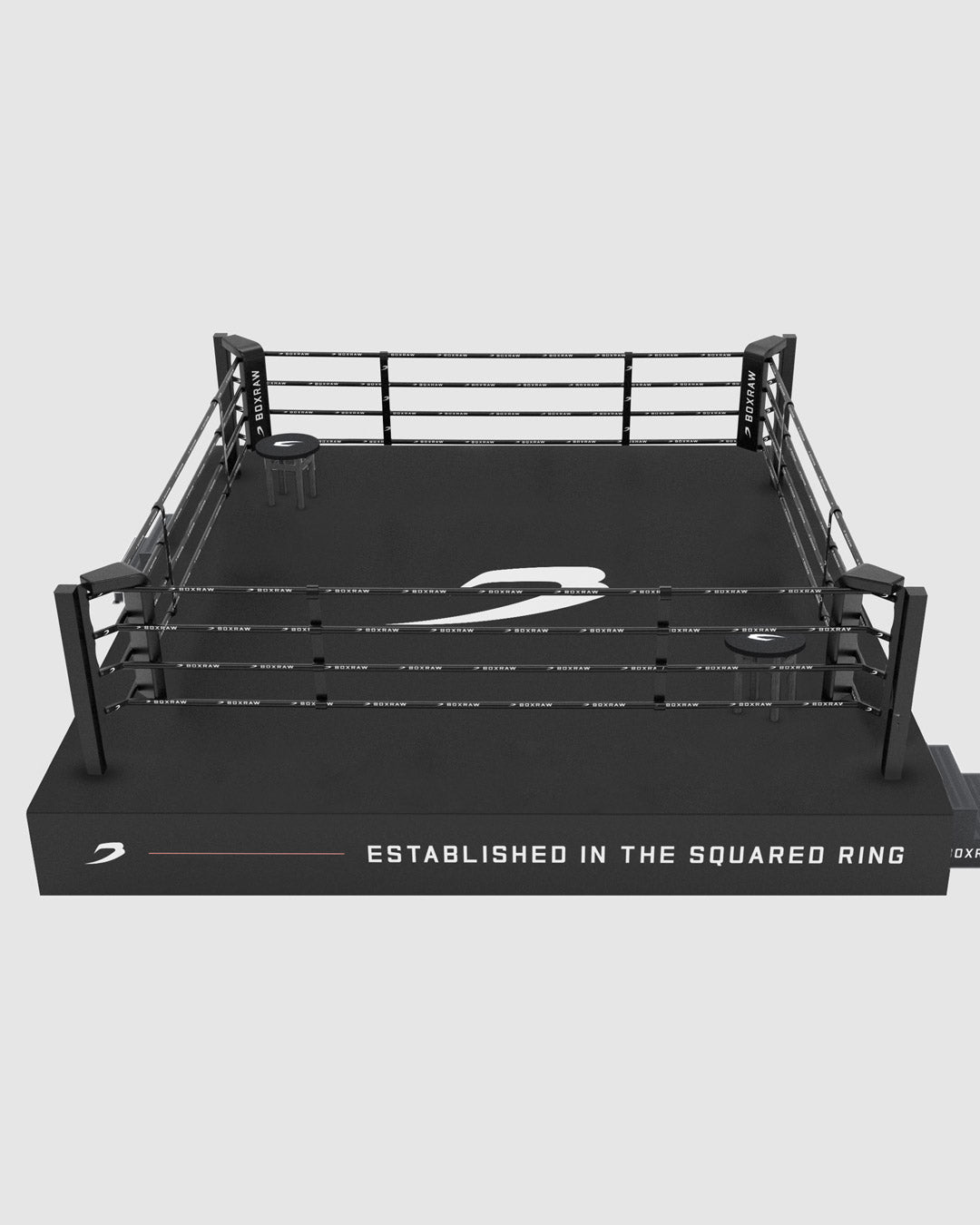 BOXRAW 90cm Competition Boxing Ring - Black/Classic
