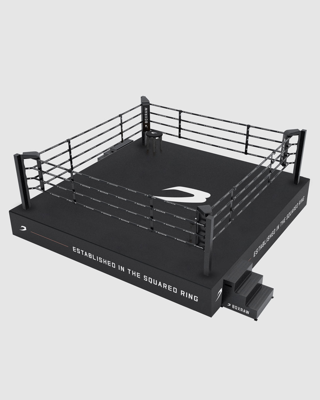 BOXRAW 90cm Competition Boxing Ring - Black/Classic