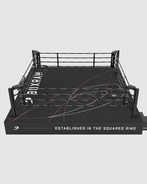 BOXRAW 90cm Competition Boxing Ring - Black/Golden Ratio