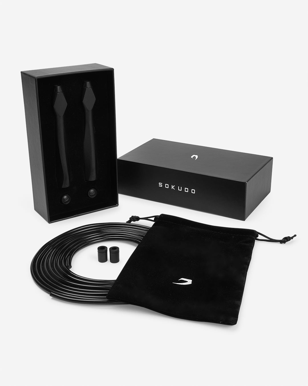 Sokudo Pro Aluminium Speed Rope - Black