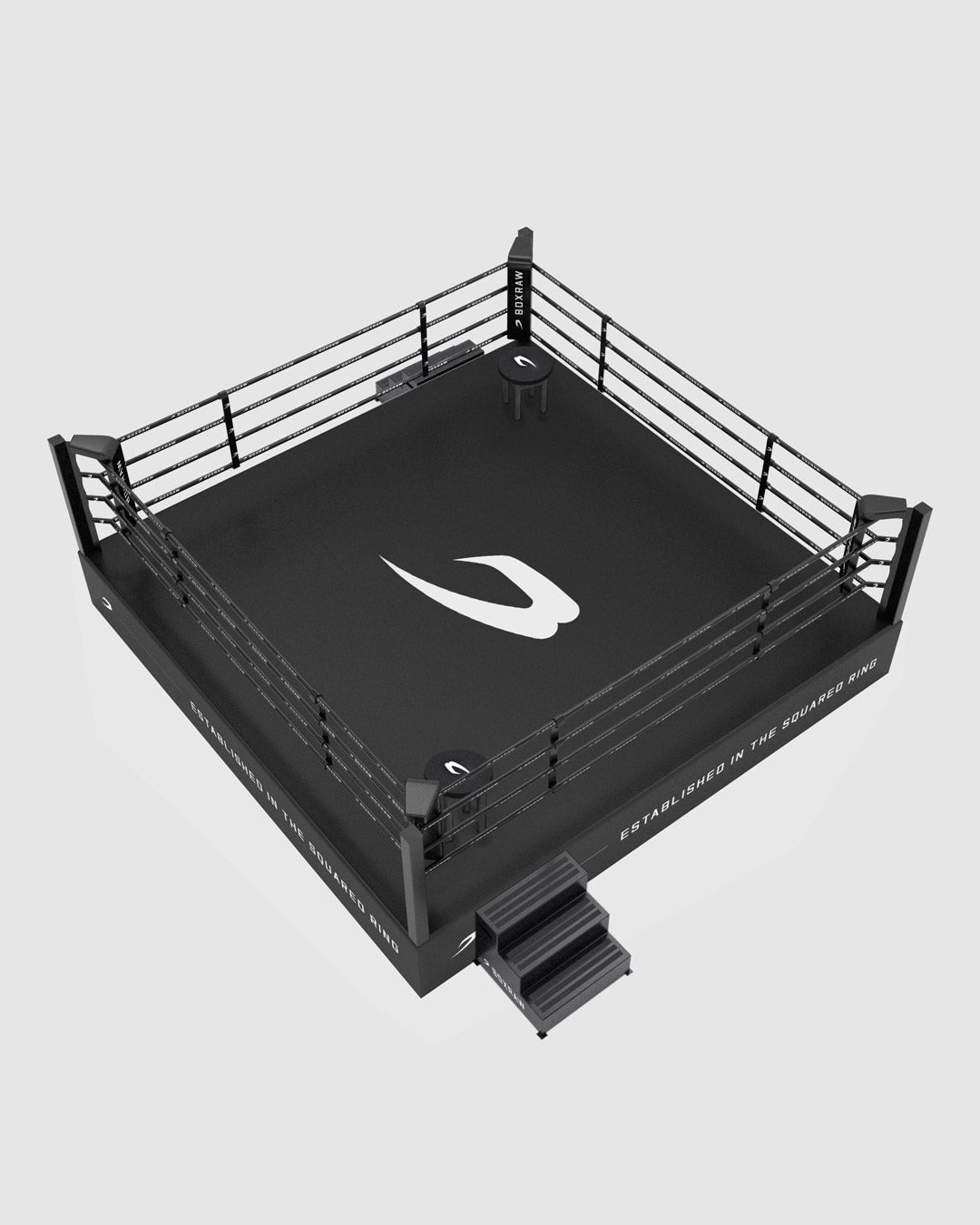 BOXRAW 90cm Pro Training Boxing Ring - Black/Classic