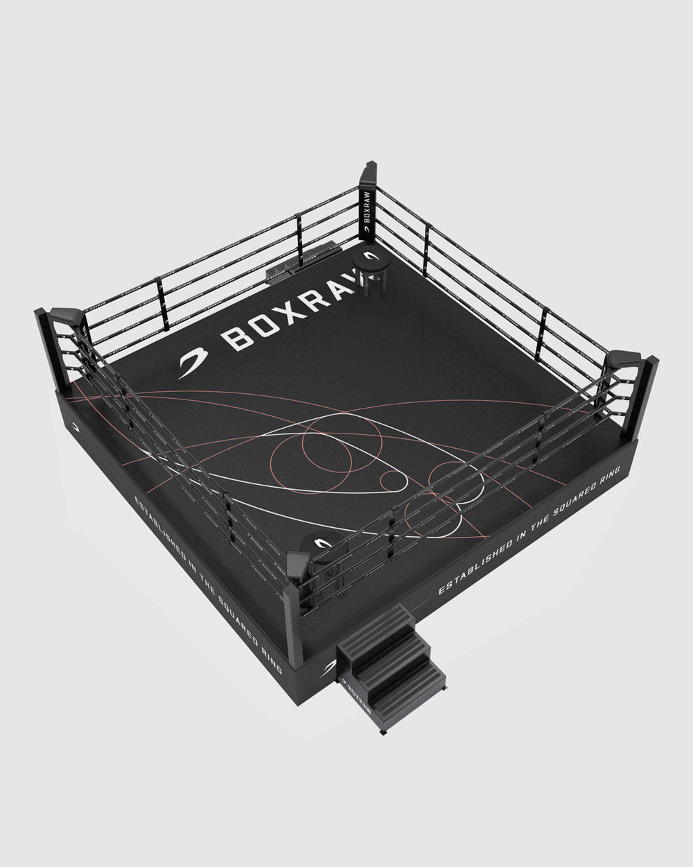 BOXRAW 90cm Pro Training Boxing Ring - Black/Golden Ratio | BOXRAW