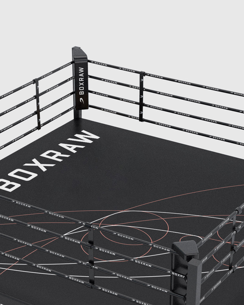 BOXRAW 30cm Pro Training Boxing Ring - Black/Golden Ratio