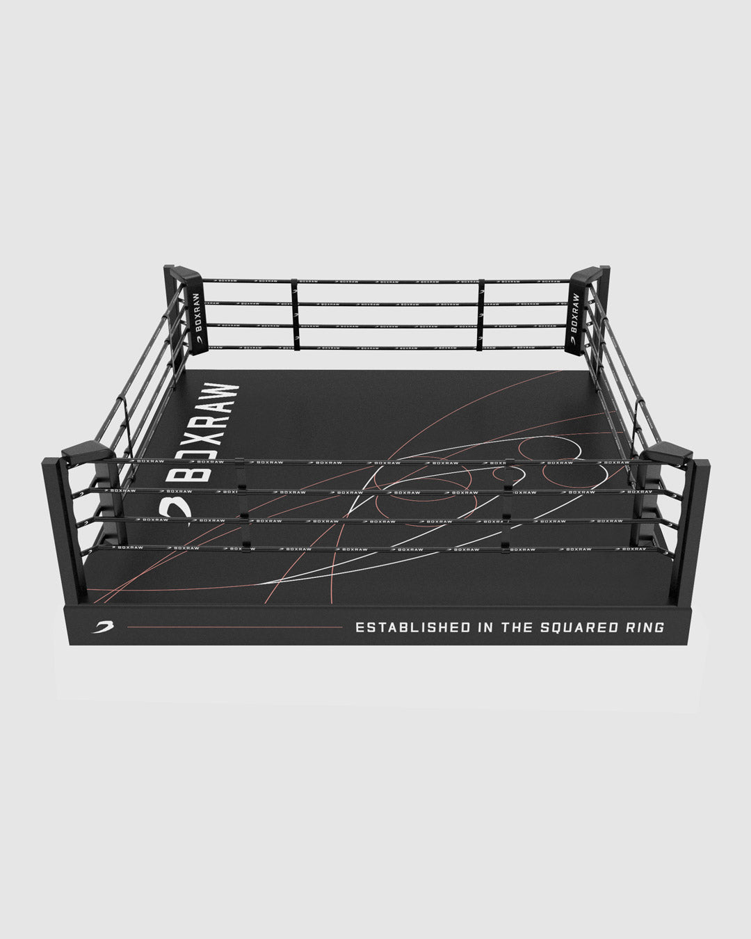 BOXRAW 30cm Pro Training Boxing Ring - Black/Golden Ratio
