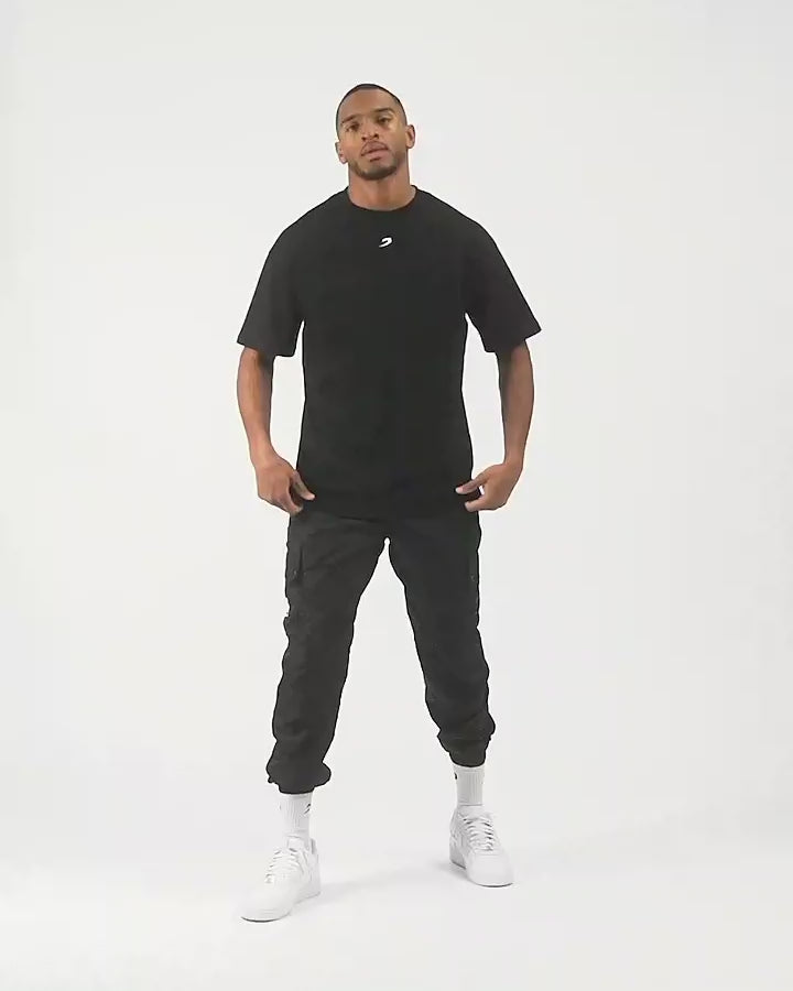 Men's Dundee Cargo Pants - Black | BOXRAW